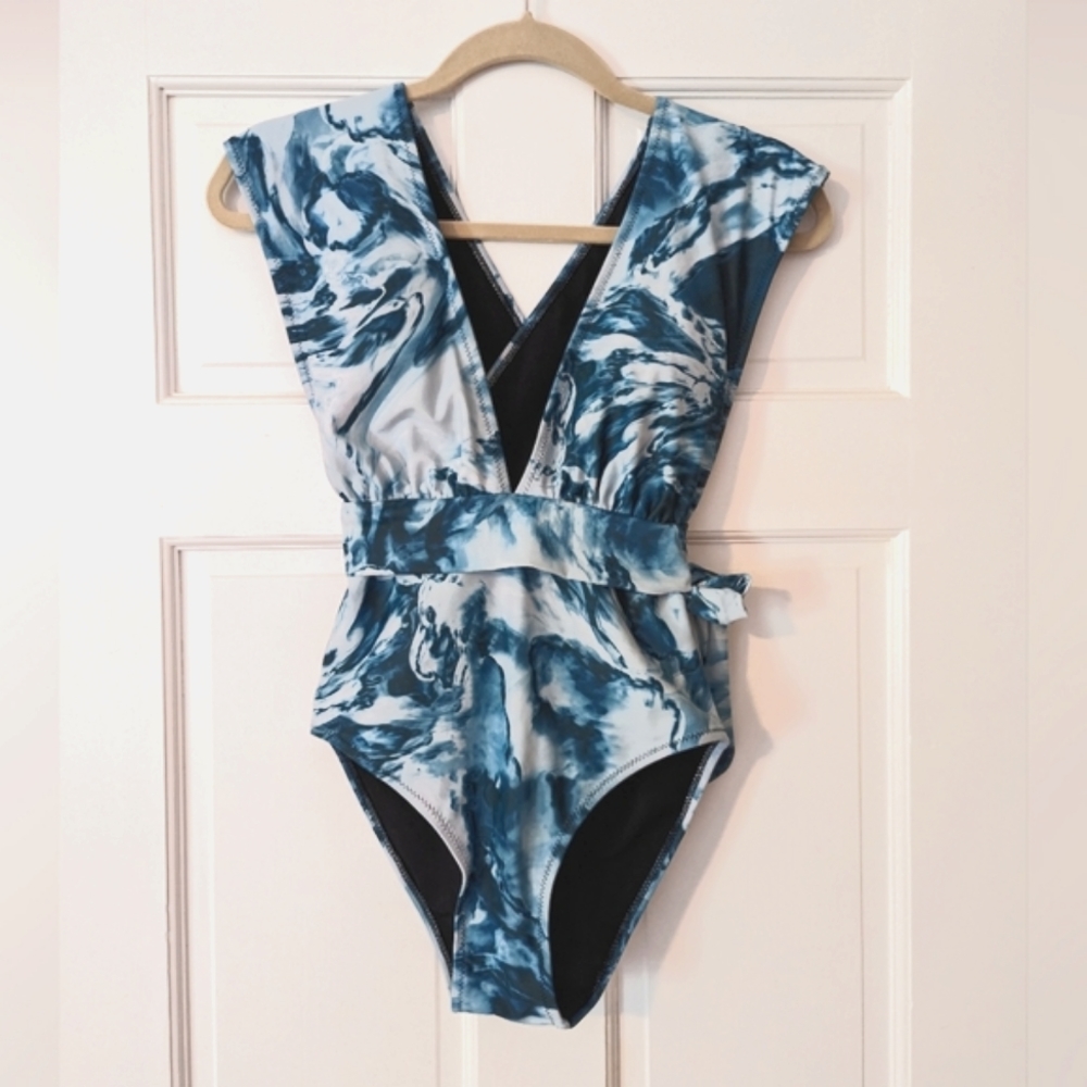 Tie dye one piece swimsuit size S